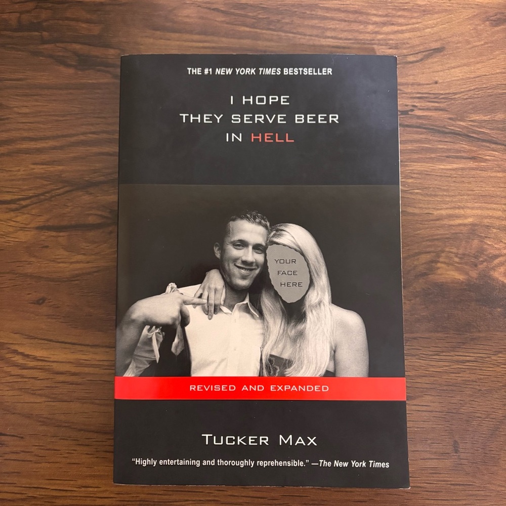 3/$20 📚 I Hope They Serve Beer in Hell, Tucker Max 2009 Paperback